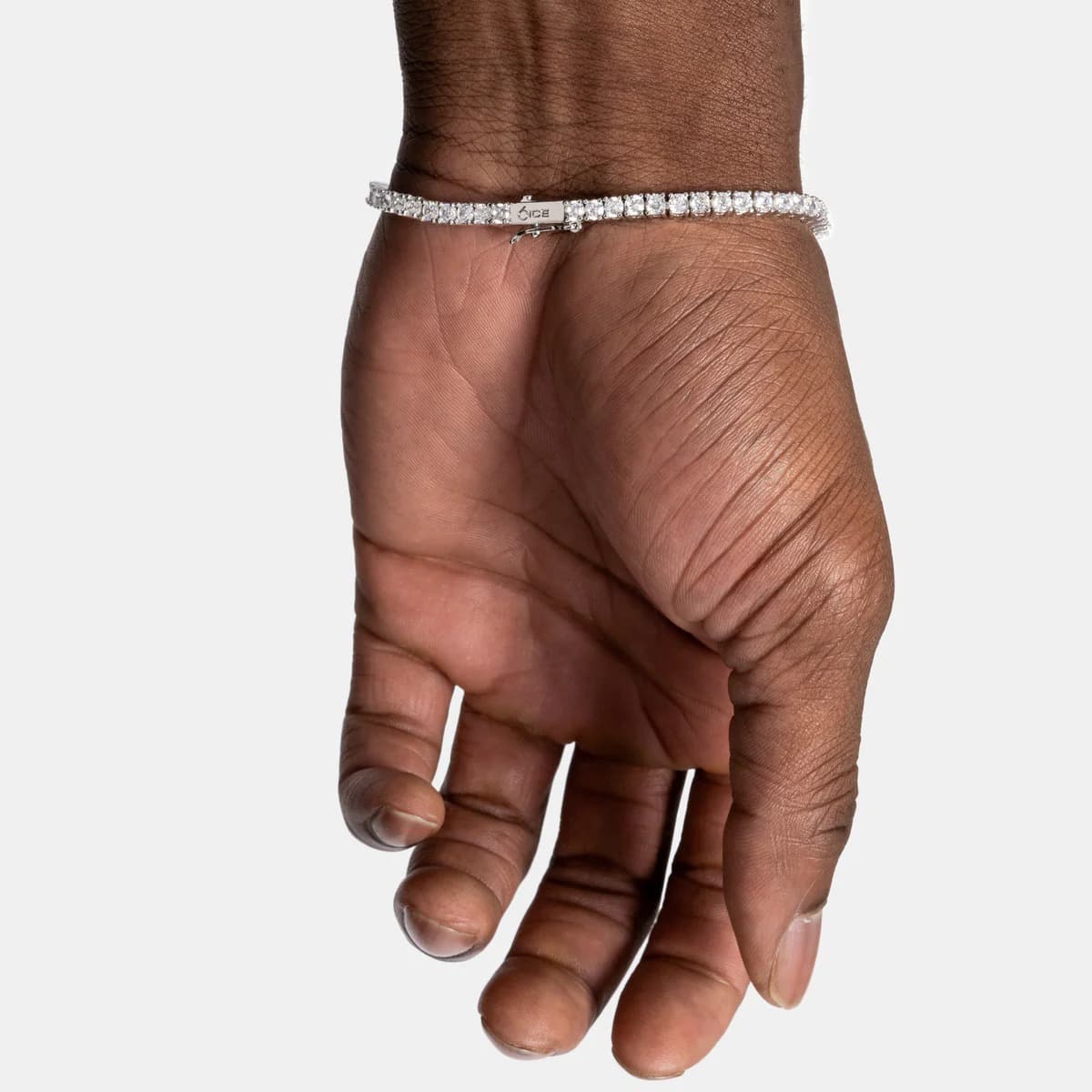 4mm Tennis Bracelet with 925 Silver and Moissanite Diamonds thumbnail 3