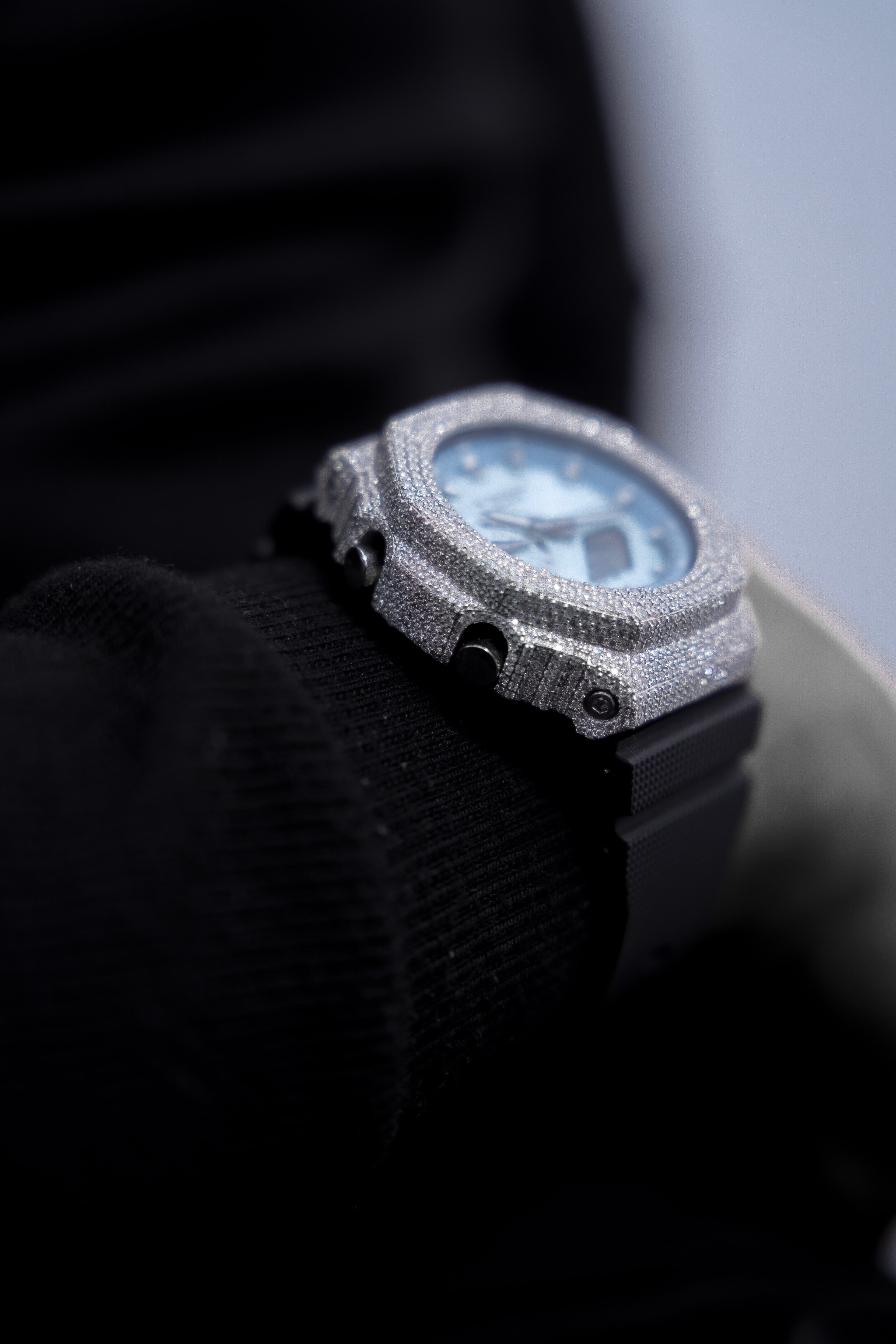 G-Shock Full White Case Moissanite Digital Analog Watch thumbnail 4