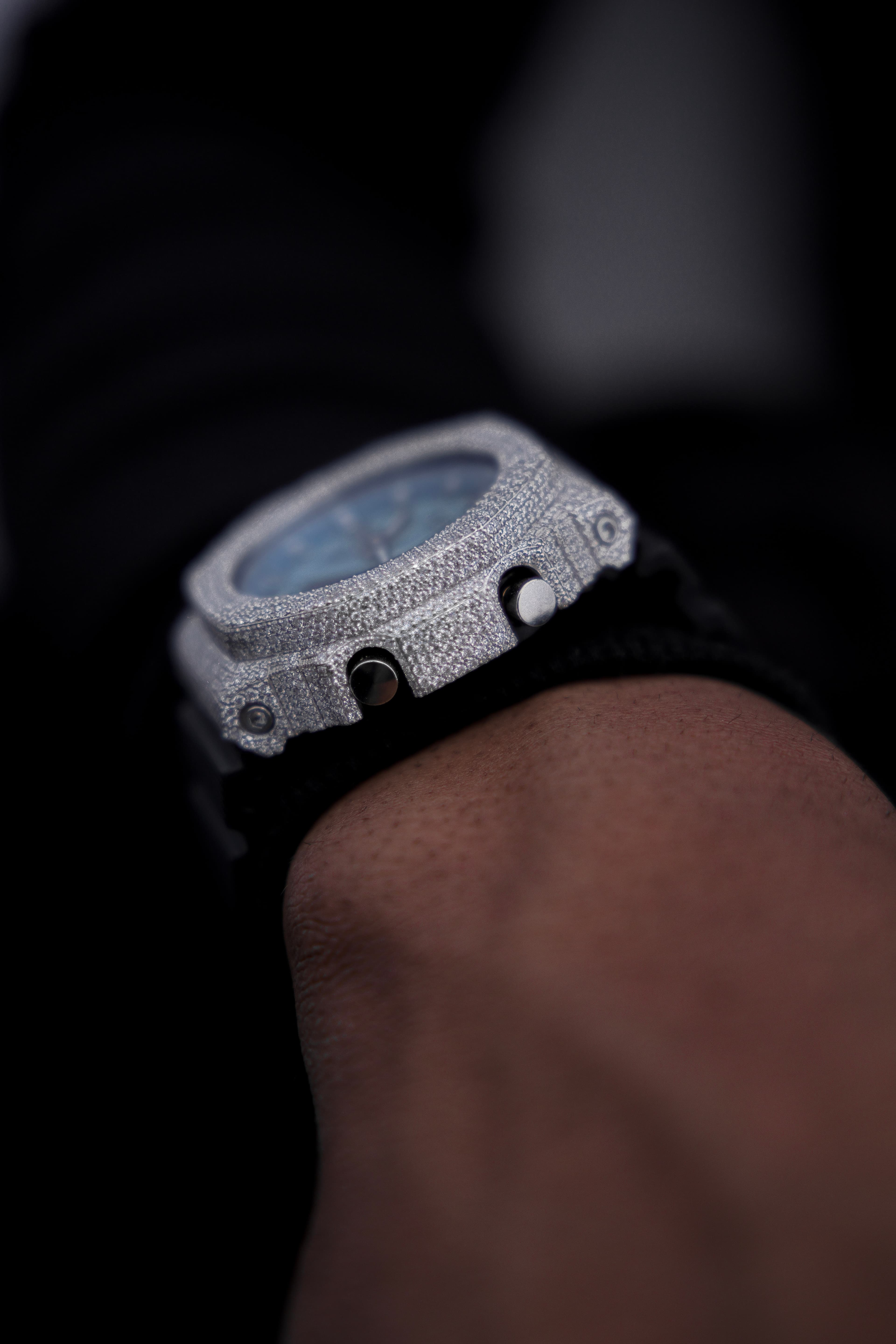 G-Shock Full White Case Moissanite Digital Analog Watch thumbnail 5