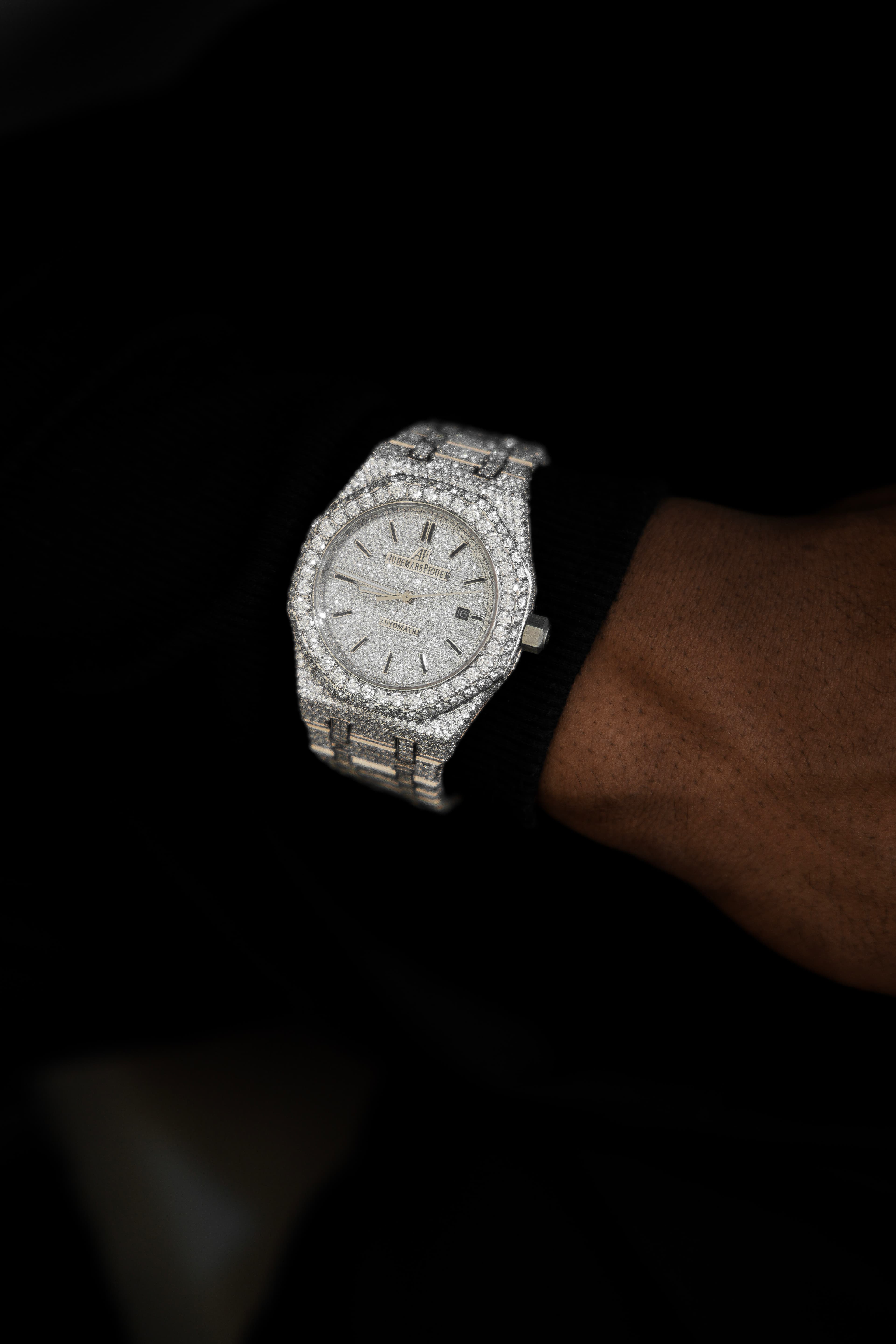AP Full White Moissanite Swiss Watch thumbnail 2