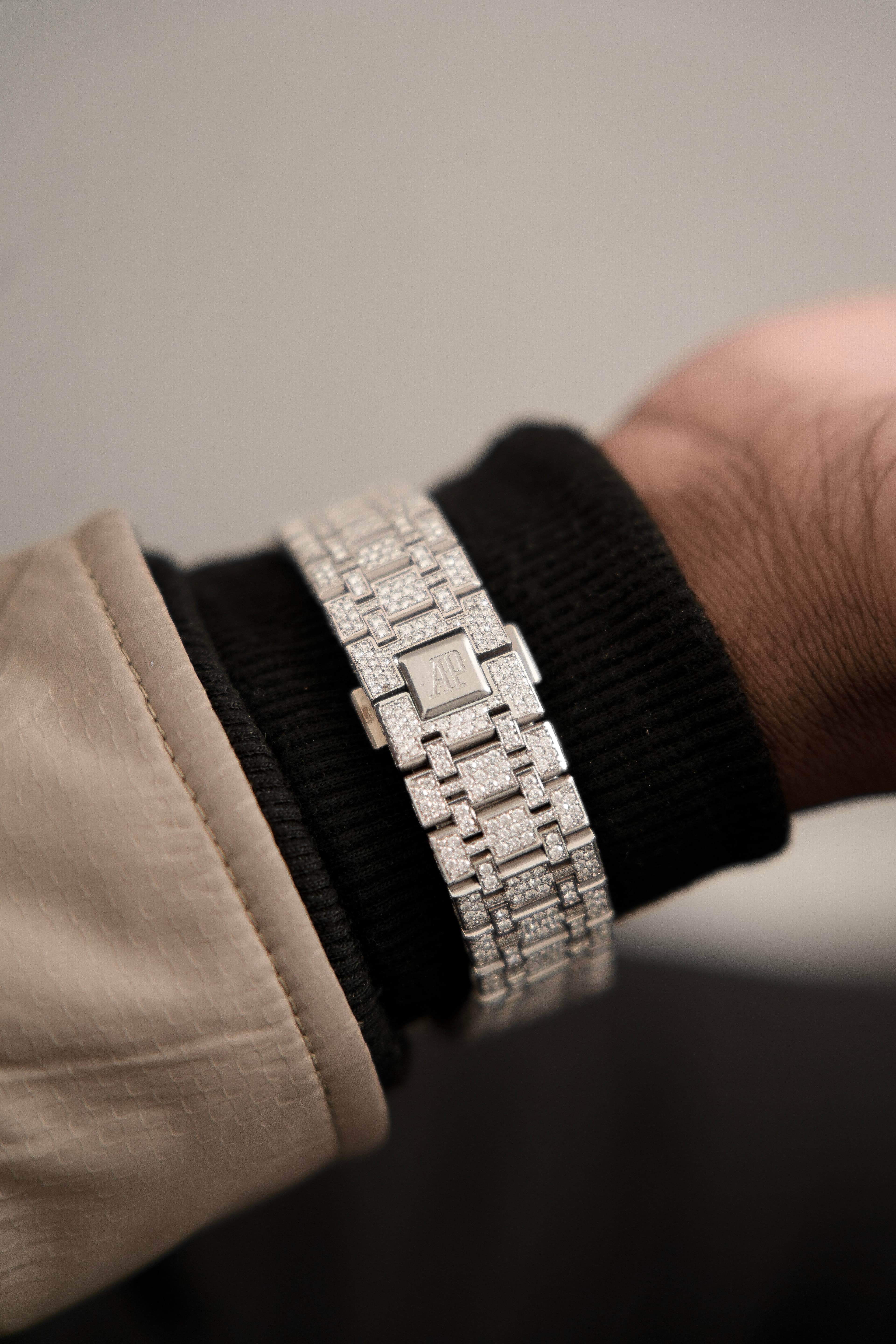 AP Full White Moissanite Swiss Watch thumbnail 5