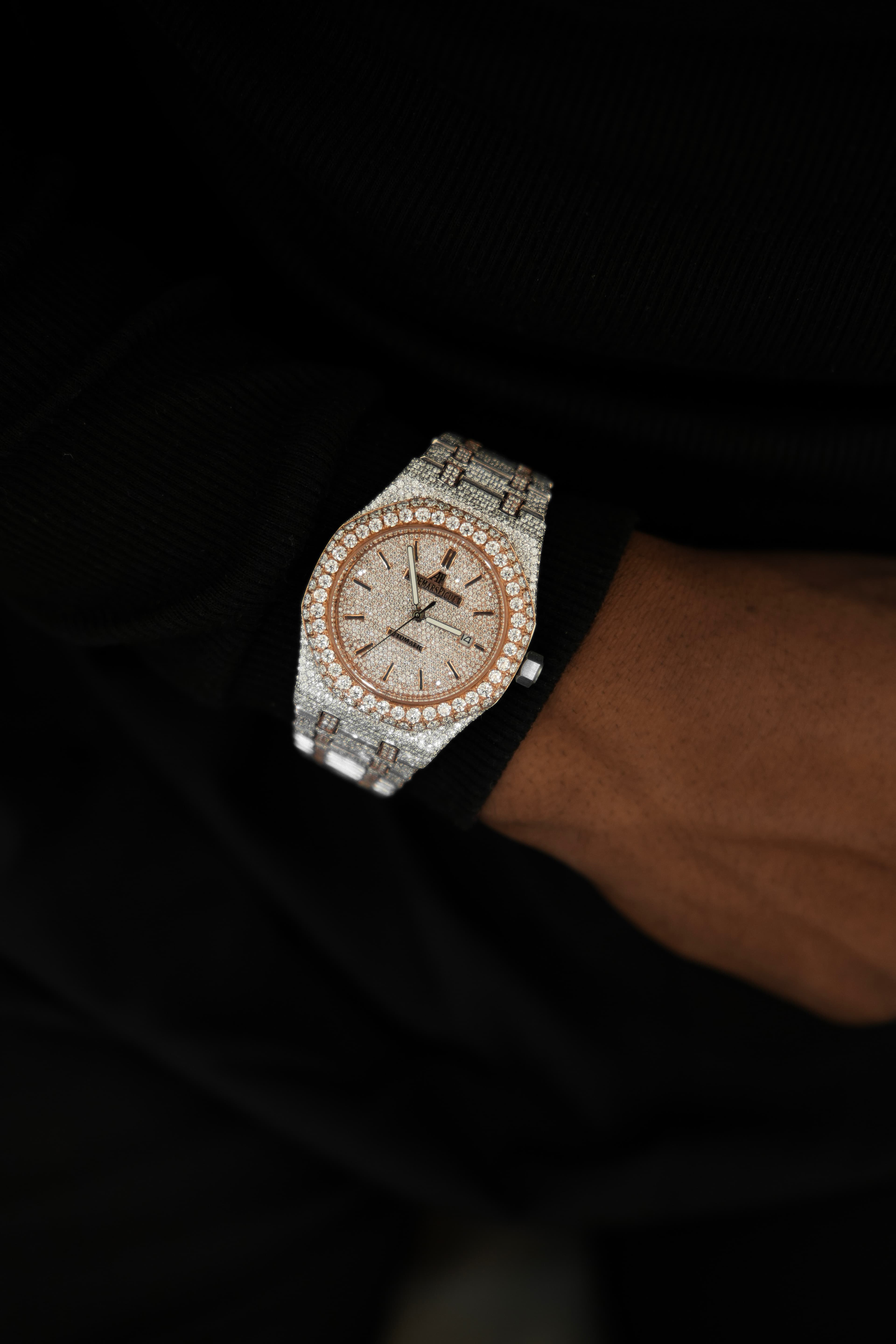 AP Rose White Moissanite Swiss Watch thumbnail 2