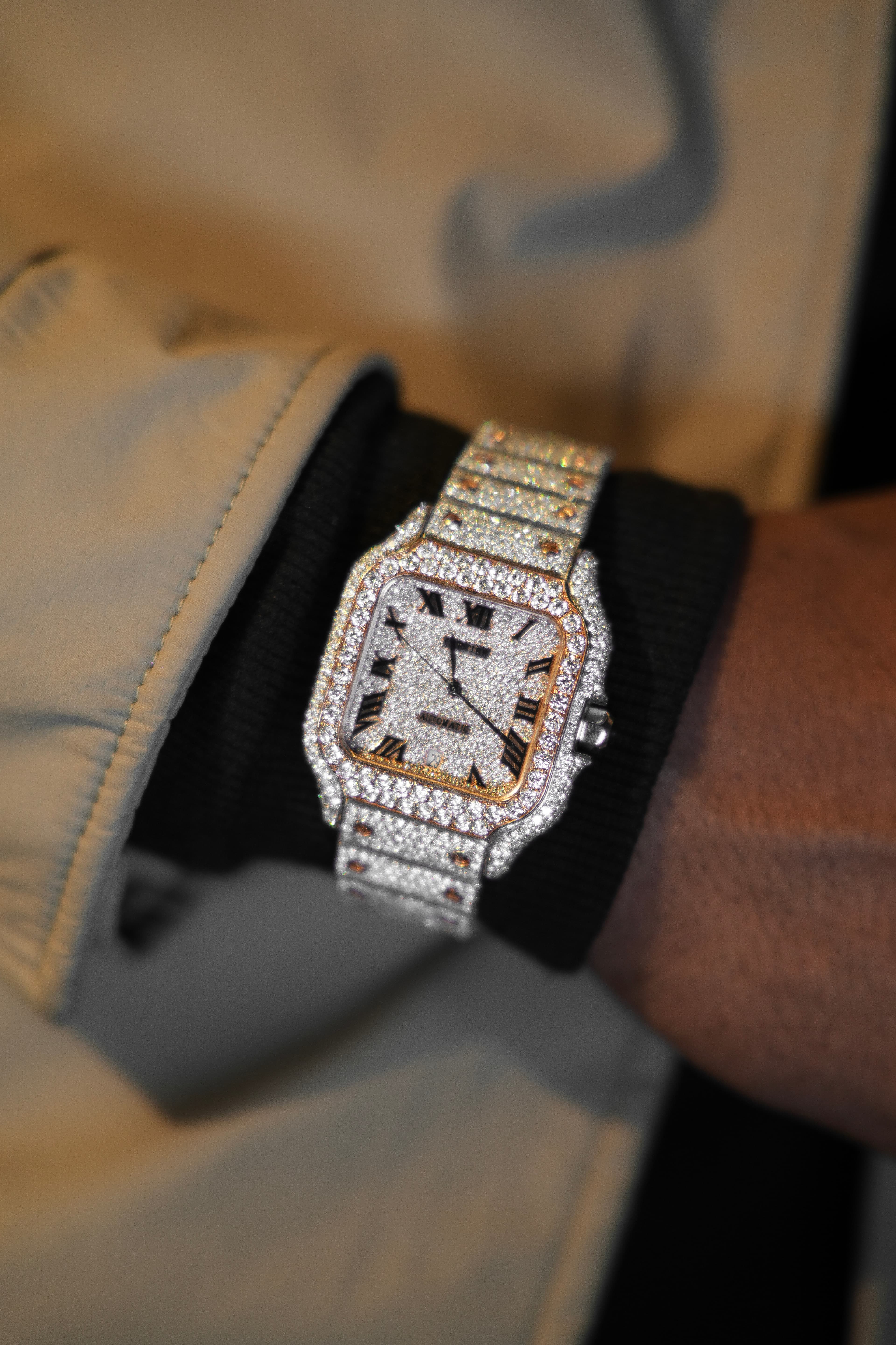 Cartier Rose White Moissanite Swiss Watch thumbnail 8