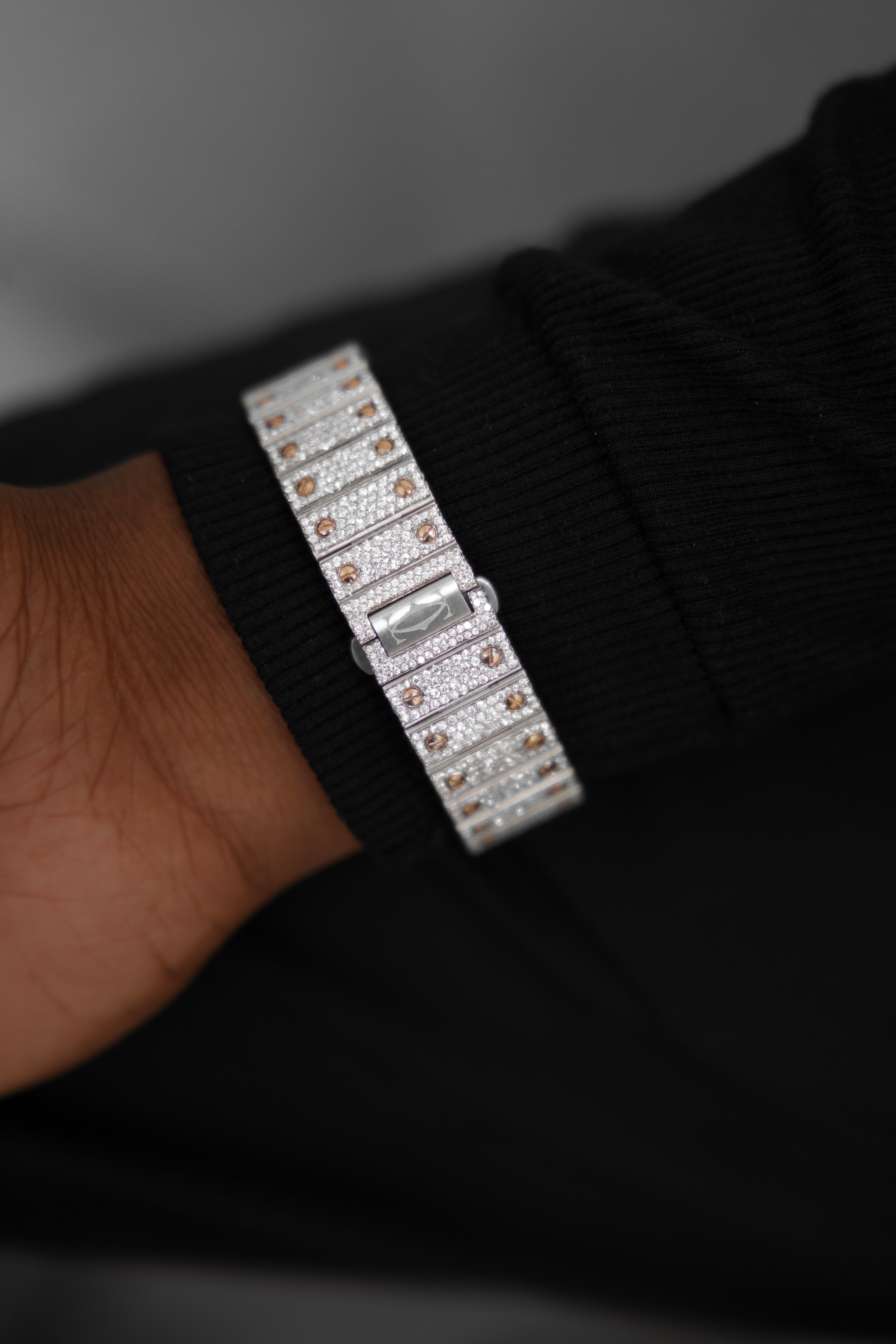 Cartier Rose White Moissanite Swiss Watch thumbnail 7
