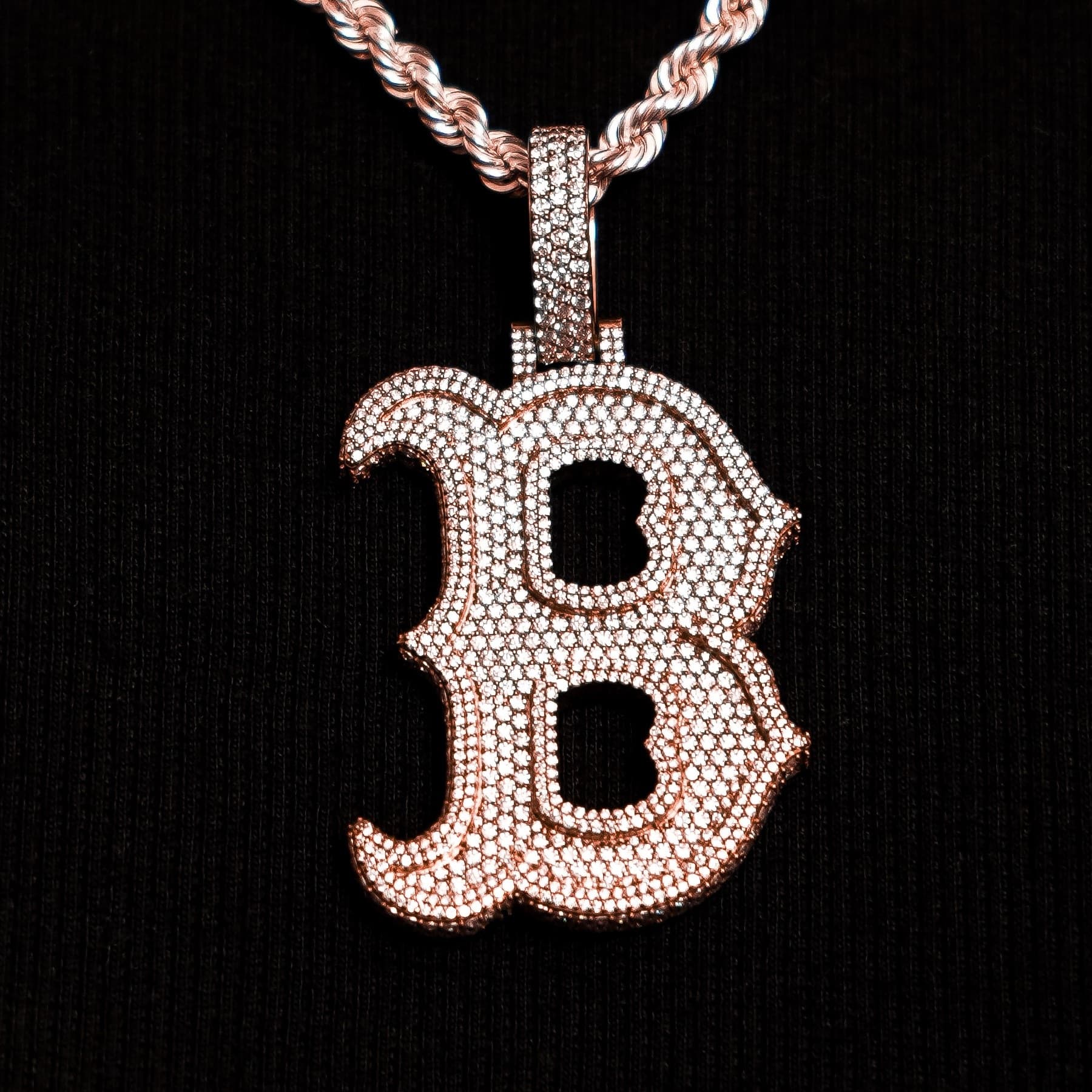 Custom Latter Pendant with 925 Silver and Moissanite Diamonds thumbnail 3