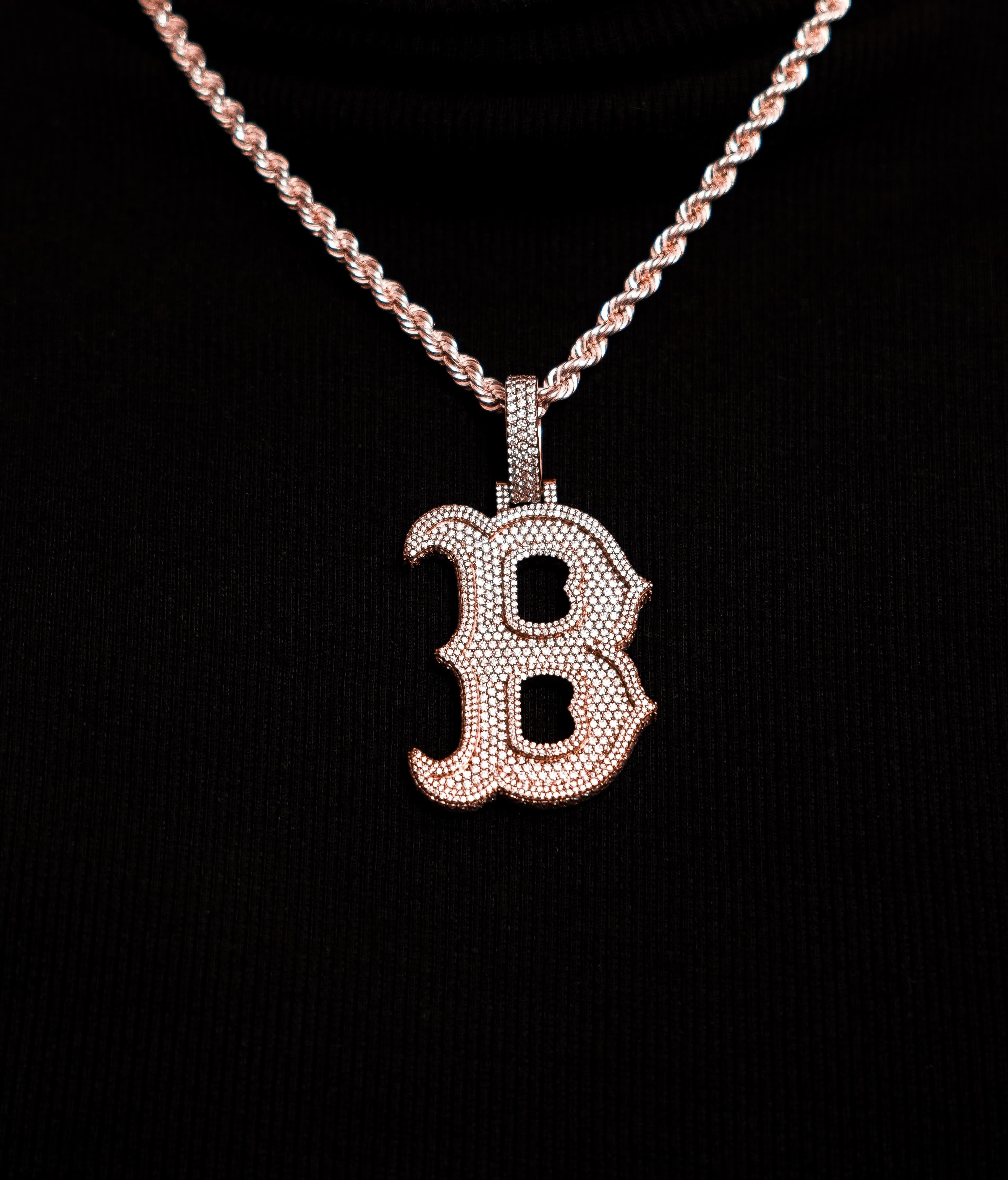 Custom Latter Pendant with 925 Silver and Moissanite Diamonds thumbnail 2