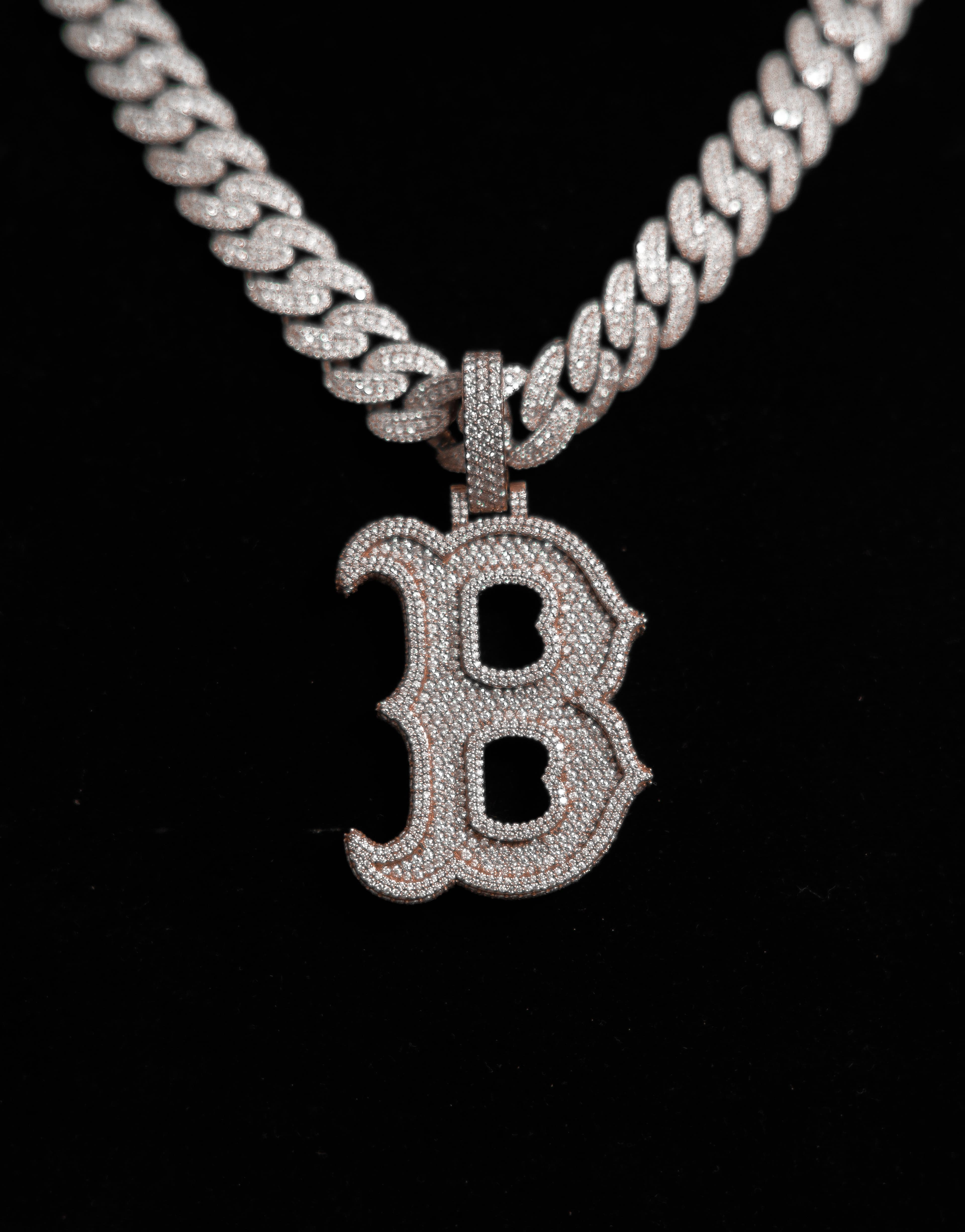 Custom Latter Pendant with 925 Silver and Moissanite Diamonds thumbnail 4