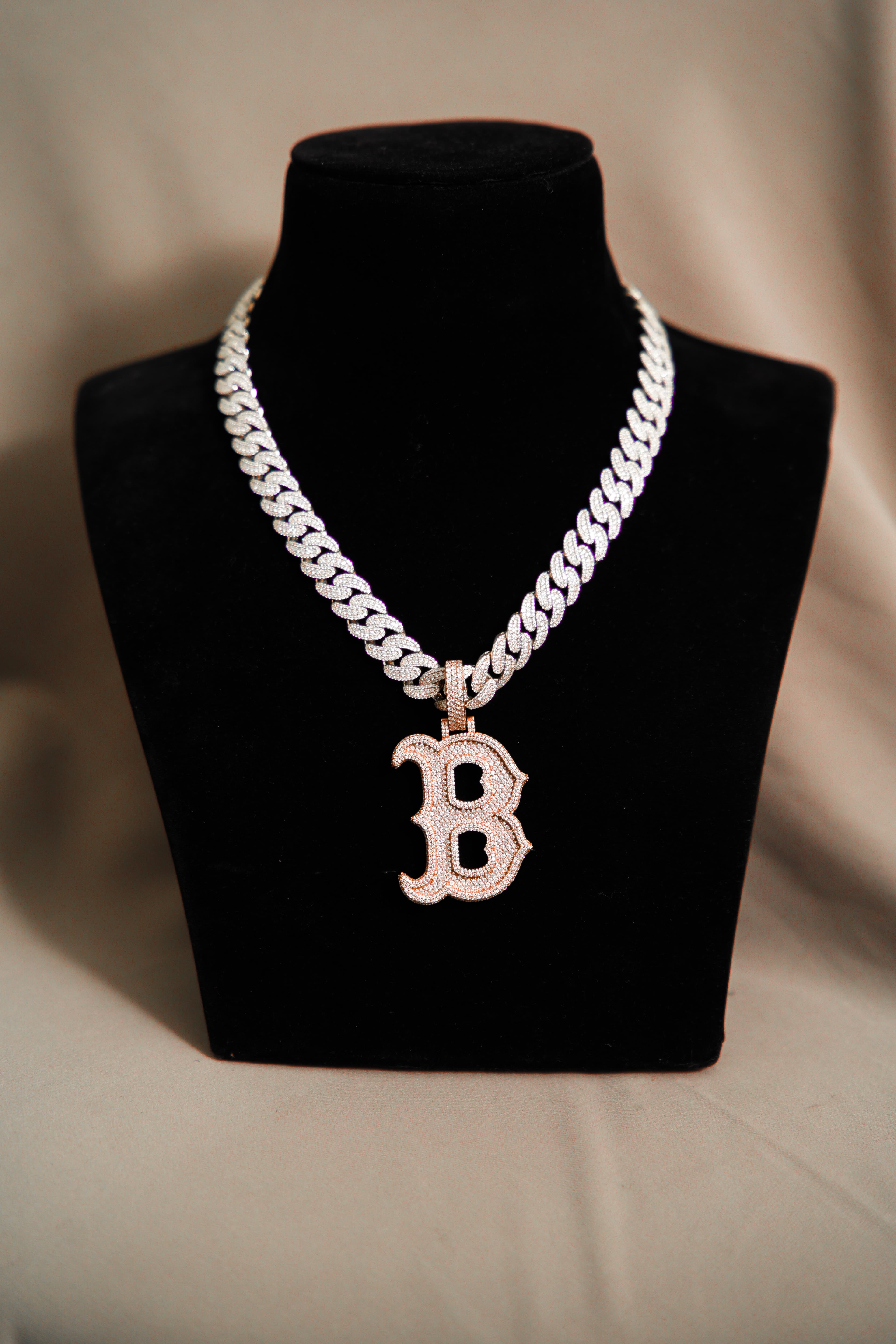 Custom Latter Pendant with 925 Silver and Moissanite Diamonds thumbnail 5