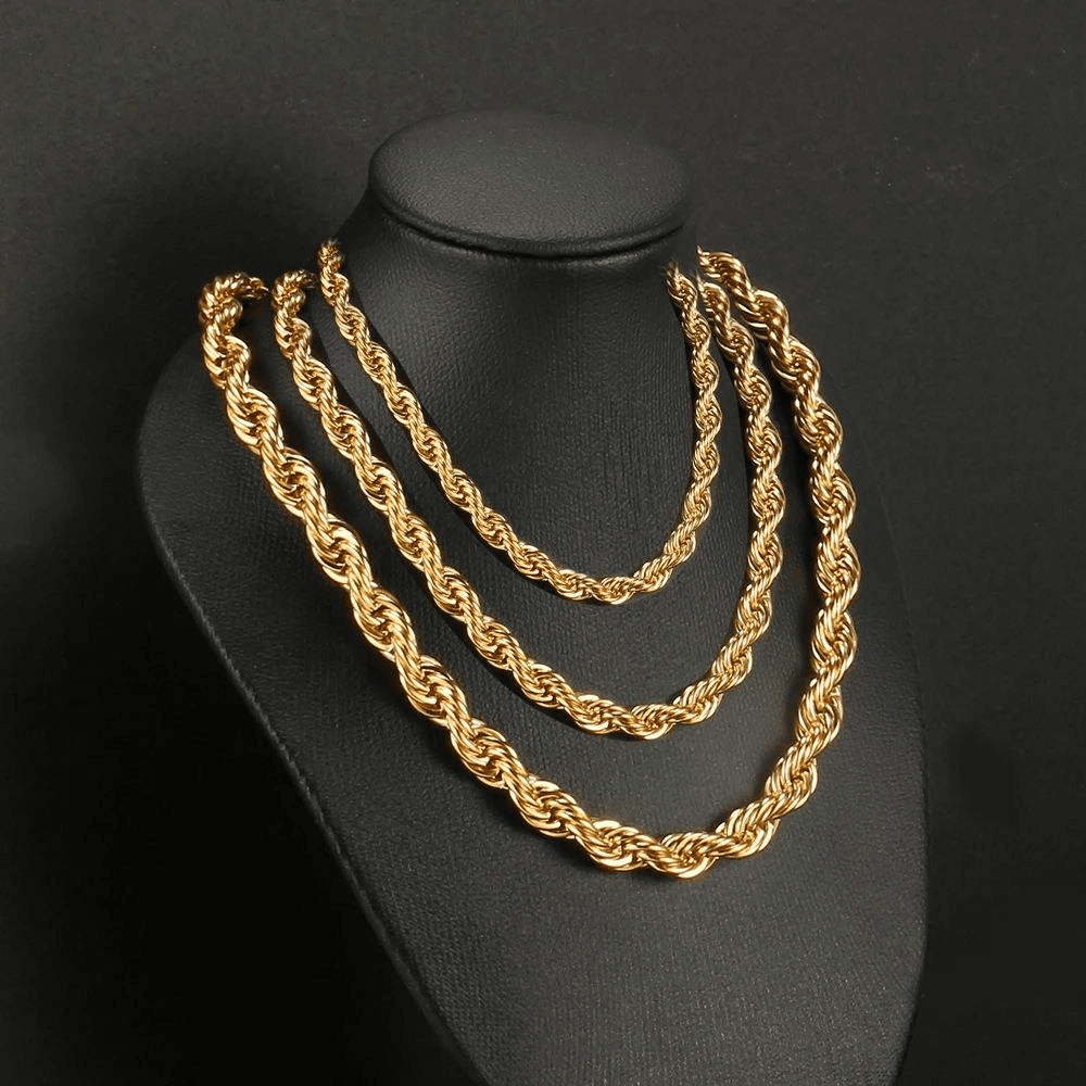 10MM Twisted Rope Chain 925 Silver for Men and Womes's. thumbnail 5